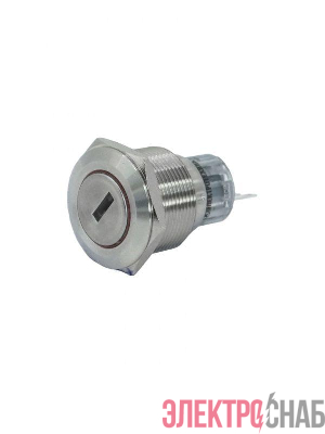 Переключатель GQ22-L-11Y/31/S IP40 1НО+1НЗ на 3 положения с фиксацией замок с ключом I-O-II d22мм метал. Электротехник ET259215