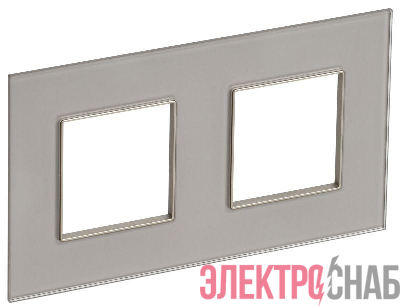 Рамка 2-м SKANDY SK-F22Sh стекло шампань IEK SK-M22-G-K37