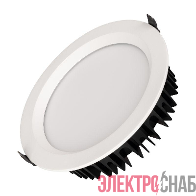 Светильник светодиодный MS-MIST-BUILT-R220-30W Day4000 (WH 110 deg 230В) IP54 металл Arlight 039064