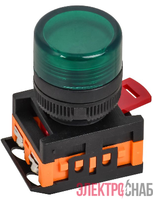 Лампа светосигнальная AL-22TE d22мм 240В AC зел. цилиндр неон GENERICA BLS30-ALTE-K06