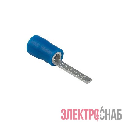 Наконечник штыревой плоский изолированный НШПИ 1.0-2.5 (уп.50шт) EKF nshpi-1.0-2.5