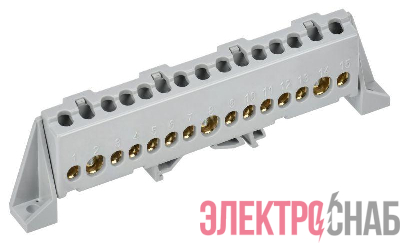 Шина L "фаза" в комб. изол. "Стойка" 8х12-17-Ср TEKFOR IEK TF-NN20-17-DP-K03