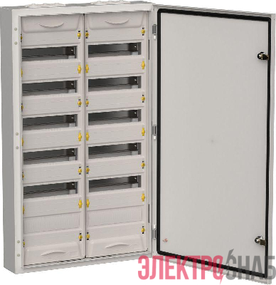 Корпус ЩРн-144 (2х72) TITAN 5 960х570х140 IP54 метал. сер. IEK TI5-50-N-2X072-54-7035