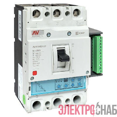Выключатель автоматический 250А 100кА AV POWER-2/3 ETU2.2 AVERES EKF mccb-23-250H-2.2-av