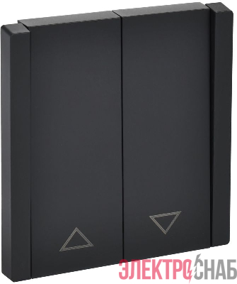 Выключатель жалюзи СП FORTE&PIANO 10А FP111 черн. IEK FP-V15-0-10-1-K02