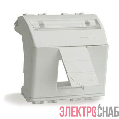 Адаптер для информационных разъемов 2мод. R&M BRAVA бел. DKC 76612B