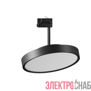 Светильник TT 28Вт 4000К 300х75 рассеянного света трек диммер DALI RAL7021 черн./сер. муар VARTON V1-R1-50335-90OPD-2002440