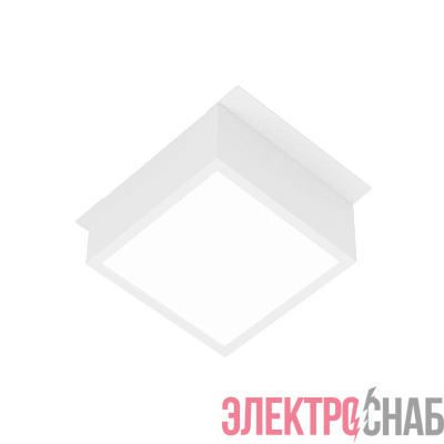 Светильник светодиодный DL-GRIGLIATO-S90x90-6W Warm3000 (WH 90 deg 230В) IP40 металл Arlight 047928
