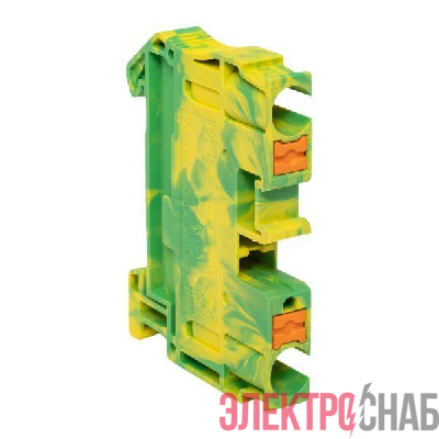 Колодка клеммная пружинная 6 Push-in земля EKF PIT-6-pe