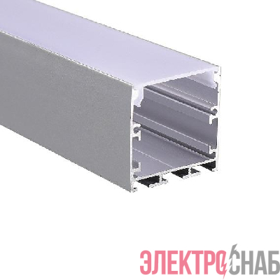 Профиль накладной PAL 3535 L2000 в комплекте: 2 глухих заглушки; рассеив. матов.; 4 клипсы крепежных JazzWay 5049925