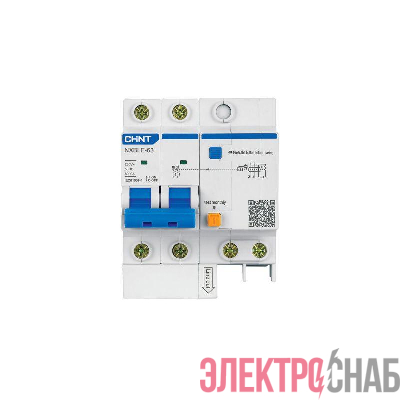 Выключатель автоматический дифференциального тока 2п C 16А 30мА тип AC 6кА NXBLE-63 (R) CHINT 819977