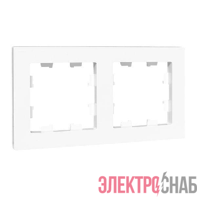 Рамка 2-м Эпика пластик бел. EKF UP1-FPW-02