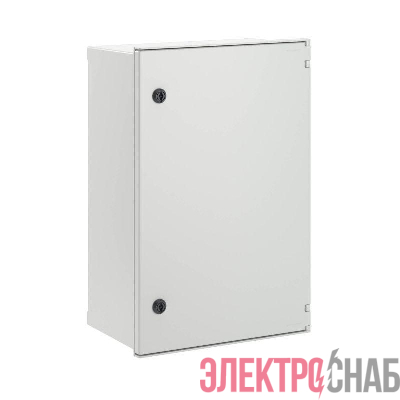 Шкаф цельный навесной из фибергласа без МП со сплошной дверью 600х500х230мм DKC CN50659