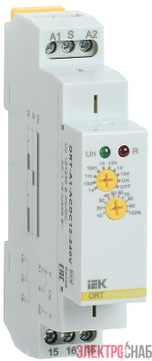 Реле задержки включения ORT 1 контакт 12-240В AC/DC IEK ORT-A1-ACDC12-240V