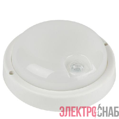 Светильник светодиодный SPB-201-3-65K-008 8Вт 6500К IP65 760лм ЖКХ с ИК датчиком движения бел. Эра Б0062529