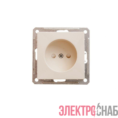 Розетка 1-м СП W59 16А IP20 без заземл. защ. шторки механизм сл. кость SE RS16-151-2-86