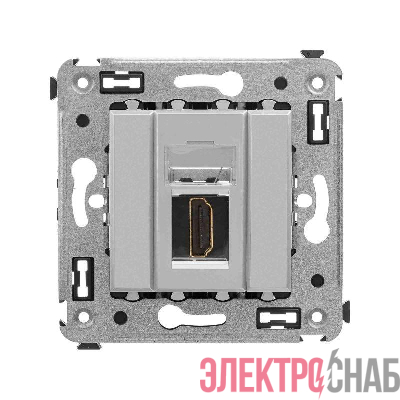 Розетка HDMI 1-м СП Avanti "Закаленная сталь" тип А-А DKC 4404253