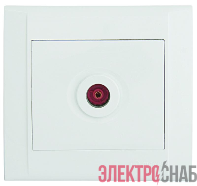 Розетка телевизионная проходная Defne бел. Makel 42001007