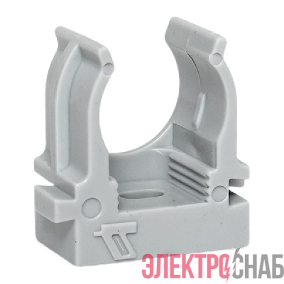 Держатель для труб (клипса) d16мм для монтажн. пистолета сер. (уп.100шт) Plast EKF derjp-z-16