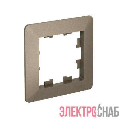 Рамка 1-м AtlasDesign Air шампань/дым. черн. SE ATN220501