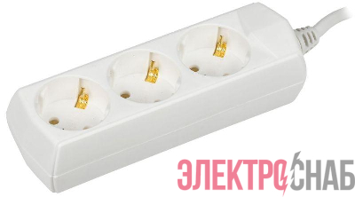 Удлинитель 3х1.5м с заземл. 10А IP20 У03 2P+PE 250В 3х1 GENERICA WYP10-10-03-D15-Z-G