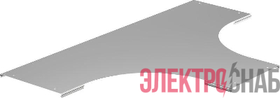 Крышка разветвителя лестн. T-образ. осн. 200мм R300 LESTA IEK CRT04D-4-200-10