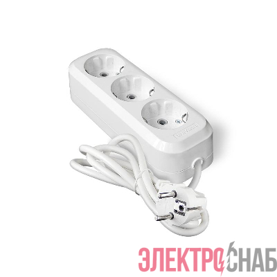 Удлинитель 3х3м с заземл. IP20 Е-303А ПВС 3х1.5 Universal 1722