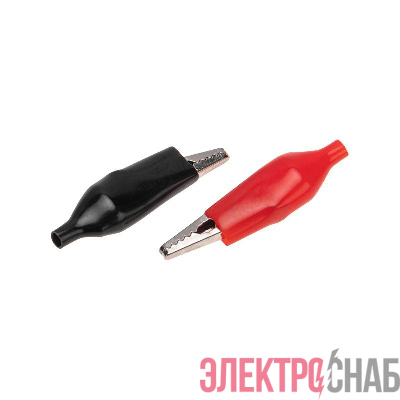 Зажим "крокодил" 5А 56мм в изоляторе (пакет Боб) (уп.2шт) Rexant 16-0003-9