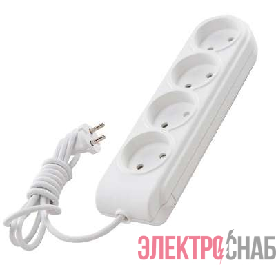 Удлинитель 4х5м без заземл. 10А IP20 защ. шторки Makel N4010061