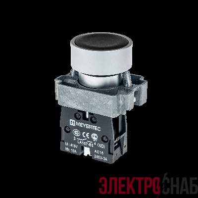 Кнопка плоская черн. 1NO метал. MTB2-BAZ112 ОВЕН 54244