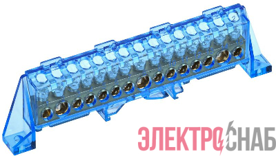 Шина нулевая N в комб. изол. "Стойка" 8х12-15-С TEKFOR IEK TF-NN20-15-DP-K07