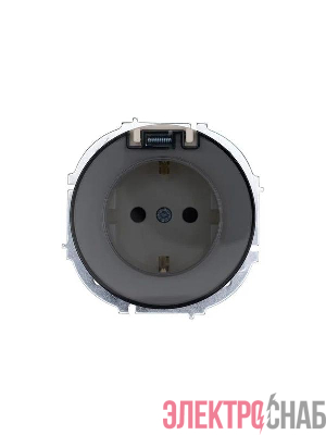 Розетка 1-м СП OSEN IP44 с заземл. с крышкой ПБТ механизм сл. кость LEZARD 743-9088-123BIPCH