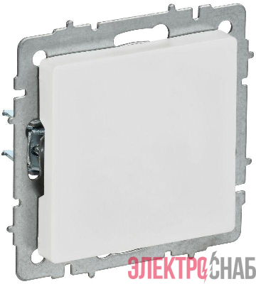 Заглушка BRITE МЗ10-БрАБ с суппортом механизм арктич. бел. IEK BR-PL10-K91