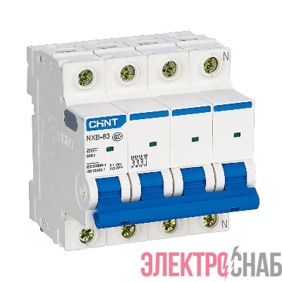 Выключатель автоматический модульный 4п C 50А 4.5кА NXB-63S (R) CHINT 296910