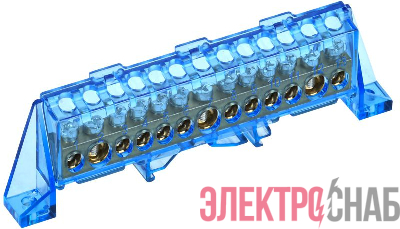 Шина нулевая N в комб. изол. &amp;quot;Стойка&amp;quot; 8х12-13-С TEKFOR IEK TF-NN20-13-DP-K07