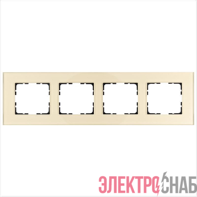 Рамка 4-м G-Glass стекло шампань Champagne Gold Jasmart G1004GG