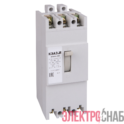 Выключатель автоматический 3п 100А 10Iн 6кА АЕ2056М-100 У3 400В AC КЭАЗ 104465