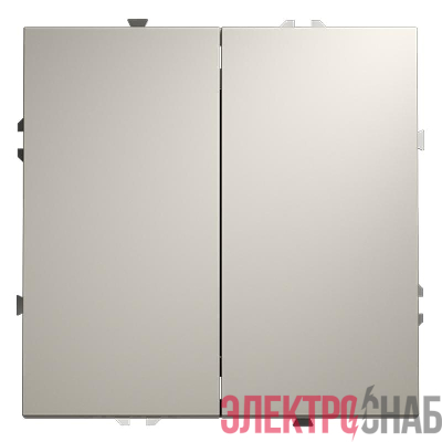 Выключатель 2-кл. СП S70 10А механизм кашемир Voltum VLS020103