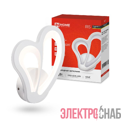 Светильник светодиодный ELEGANT IRIS 15Вт 3000-6500К 1200лм 230В STEP COLOR бел. IN HOME 4690612051413