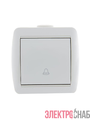 Кнопка звонка ОП Nata бел. LEZARD 710-0200-103