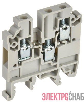 Колодка клеммная CTS-MC ARMAFIX 3 вывода 4кв.мм сер. IEK YCT12-00-3-K03-004