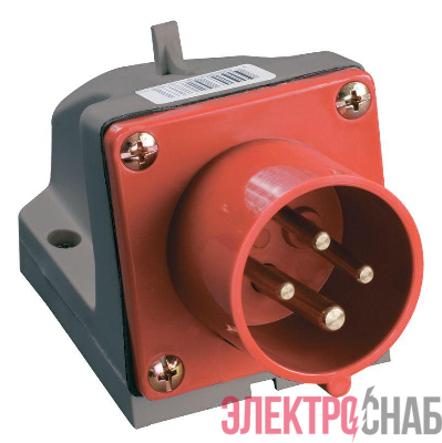 Вилка электрическая наружн. уст. 16А 3P+PЕ 380В IP44 ССИ-514 IEK PSR52-016-4