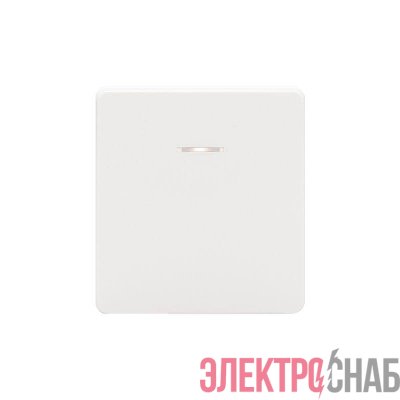 Переключатель перекрестный 1-кл. СП ROUND 10А с подсветкой перламутр Kranz KR-78-0718-1