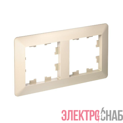 Рамка 2-м AtlasDesign Air беж./дым. бел. SE ATN220202