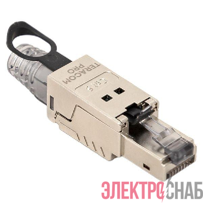 Коннектор полевой заделки RJ45 (8P8C) STP экранир. для кабеля кат.6 TERACOM PRO EKF TRP-PLUG-6STP-FST