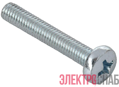 Винт с полусферической головкой и крестообраз. шлицем М4х16 DIN 7985 IEK CMZ10-VPL-4-16