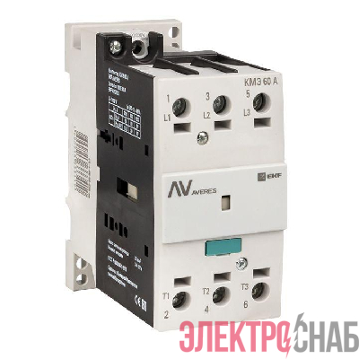 Контактор КМЭ 60А кат. 230В AC AVERES EKF ctr-s-60-00-230-av