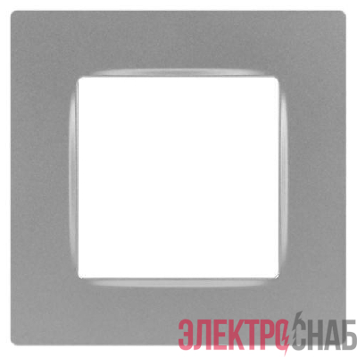 Рамка 1-м 12-5201-03 Классик алюм. Эра Б0067781