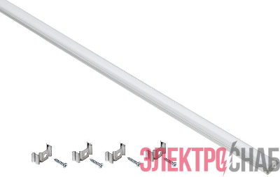 Профиль алюминиевый для LED ленты 1606 накладной гибк. опал (дл.2м) компл. аксессуров IEK LSADD1606-SET1-2-G1-1-12