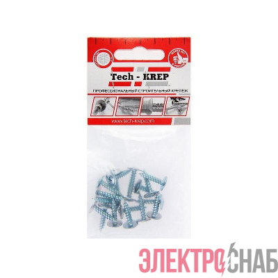 Саморез усиленный для тонкого метал. листа 4.2х19 (пакет) (уп.18шт) Tech-Krep PRO/Zitar 102389